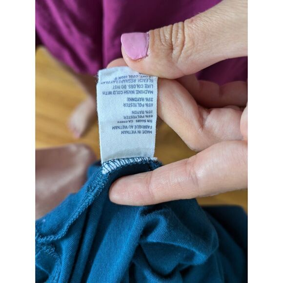 American Eagle Teal Crisscross Back Tunic Top - Picture 5 of 5